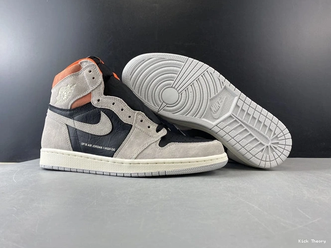 Kicktheory Jordan1 Grey 3773 Retro Hyper WellDesigned Neutral Crimson 555088- 1014
